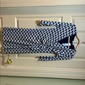 Carenza faux wrap jersey dress